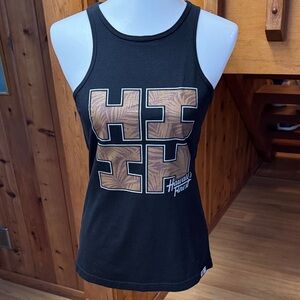 Hawaii's Finest Black Tank Top with Brown Graphic
